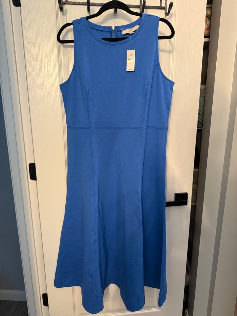 LOFT Blue Zip Dress